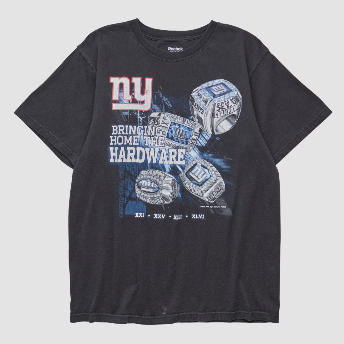 New York Giants Reebok 2000s T-shirt Black Vintage