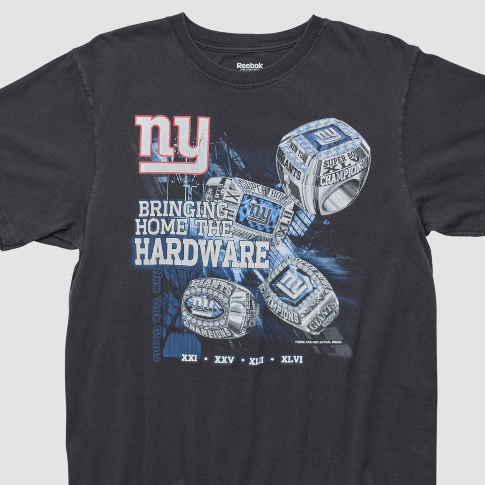 New York Giants Reebok 2000s T-shirt Black Vintage