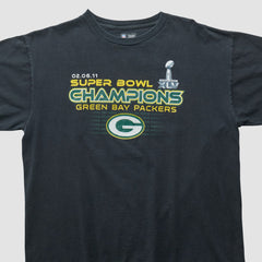 Green Bay Packers NFL 2011 T-shirt Black Vintage
