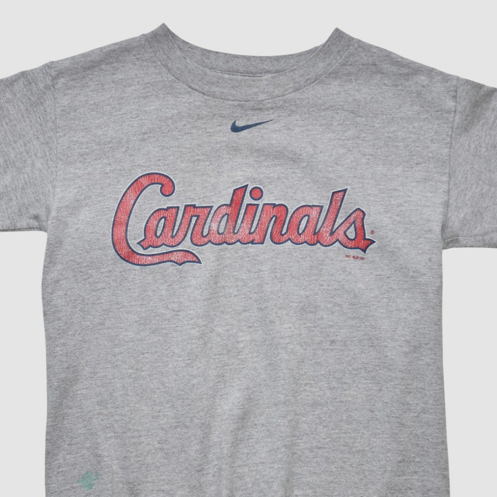 St. Louis Cardinals Nike 2001 Pullover Sweatshirt - Heather Gray - Yth S by Fanatics Real Vintage Pullover