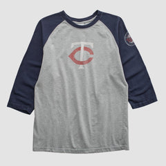 Minnesota Twins Majestic 2000s T-shirt - Heather Gray - S by Fanatics Real Vintage T-shirts