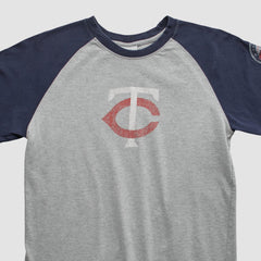 Minnesota Twins Majestic 2000s T-shirt - Heather Gray - S by Fanatics Real Vintage T-shirts