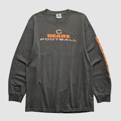 Chicago Bears NFL 2010s Long Sleeve T-shirt Dark Heather Gray Vintage
