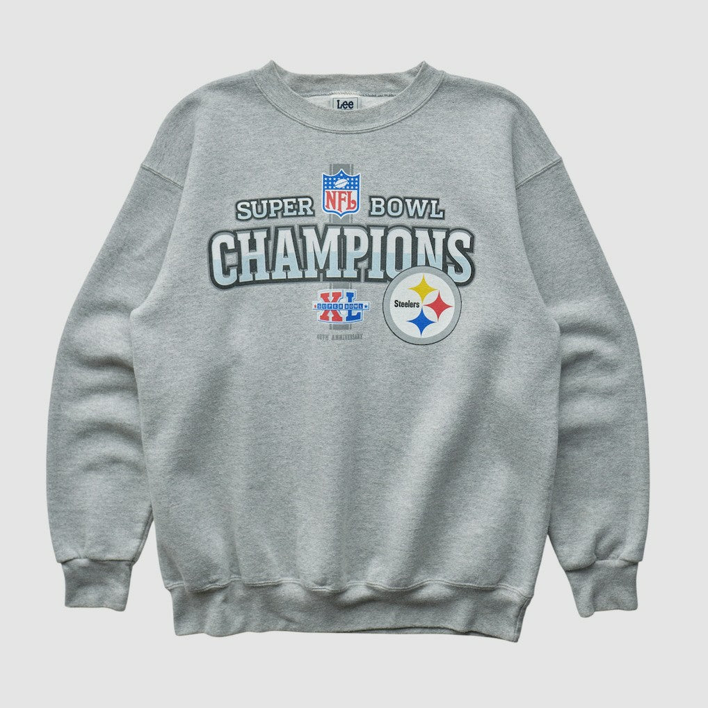 Pittsburgh Steelers Lee Apparel 2006 Pullover Sweatshirt Heather Gray Vintage