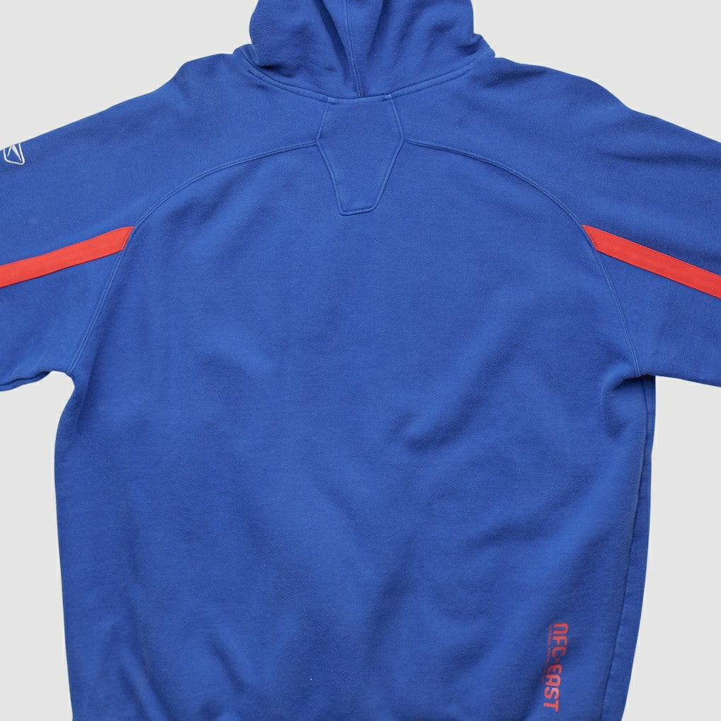 New York Giants Reebok 2000s Hooded Pullover Sweatshirt Blue Vintage
