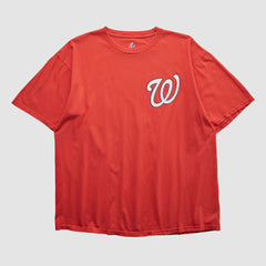 Washington Nationals Majestic 2000s T-shirt - Red - L by Fanatics Real Vintage T-shirts