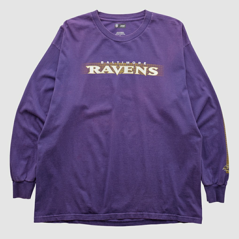 Baltimore Ravens NFL 2010s Long Sleeve T-shirt Purple Vintage