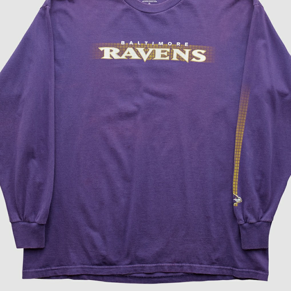 Baltimore Ravens NFL 2010s Long Sleeve T-shirt Purple Vintage