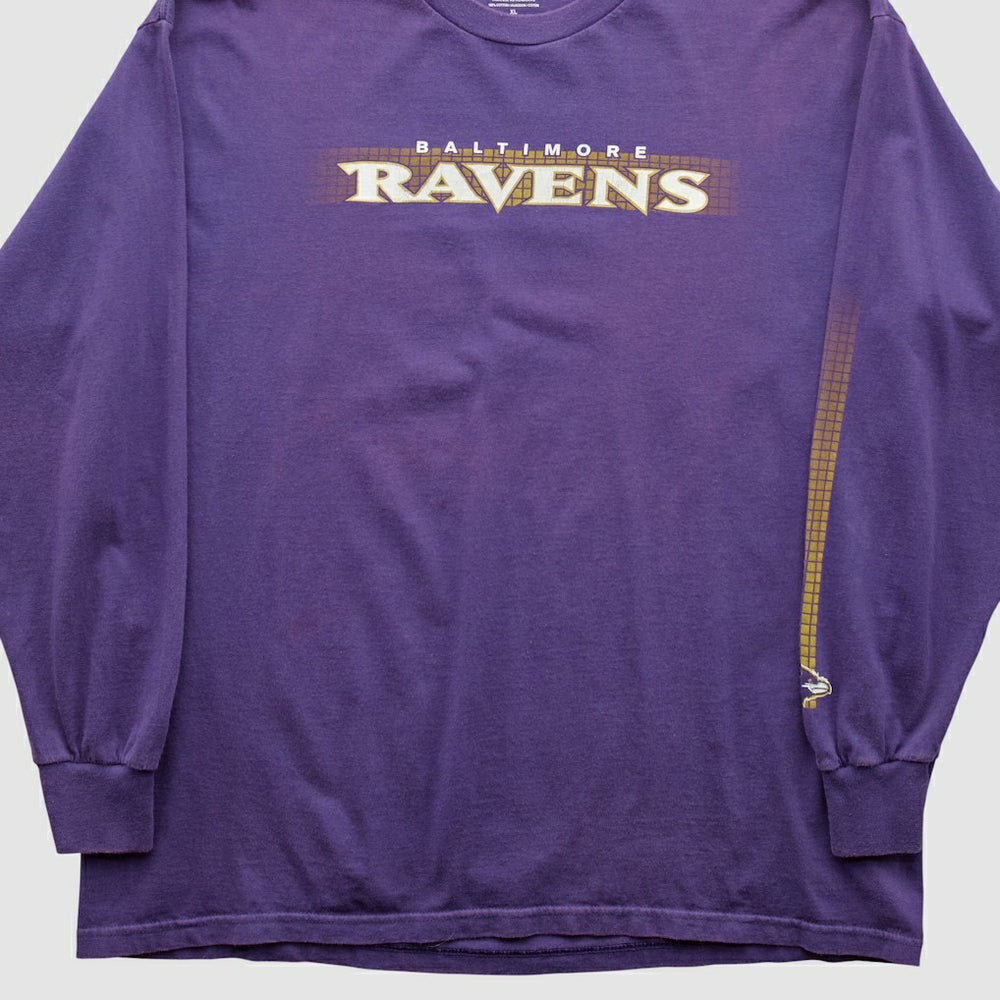 Baltimore Ravens NFL 2010s Long Sleeve T-shirt Purple Vintage