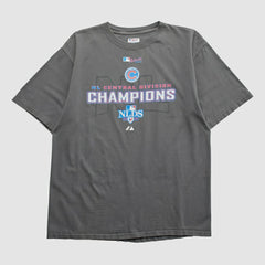 Chicago Cubs Majestic 2008 T-shirt - Gray - M by Fanatics Real Vintage T-shirts