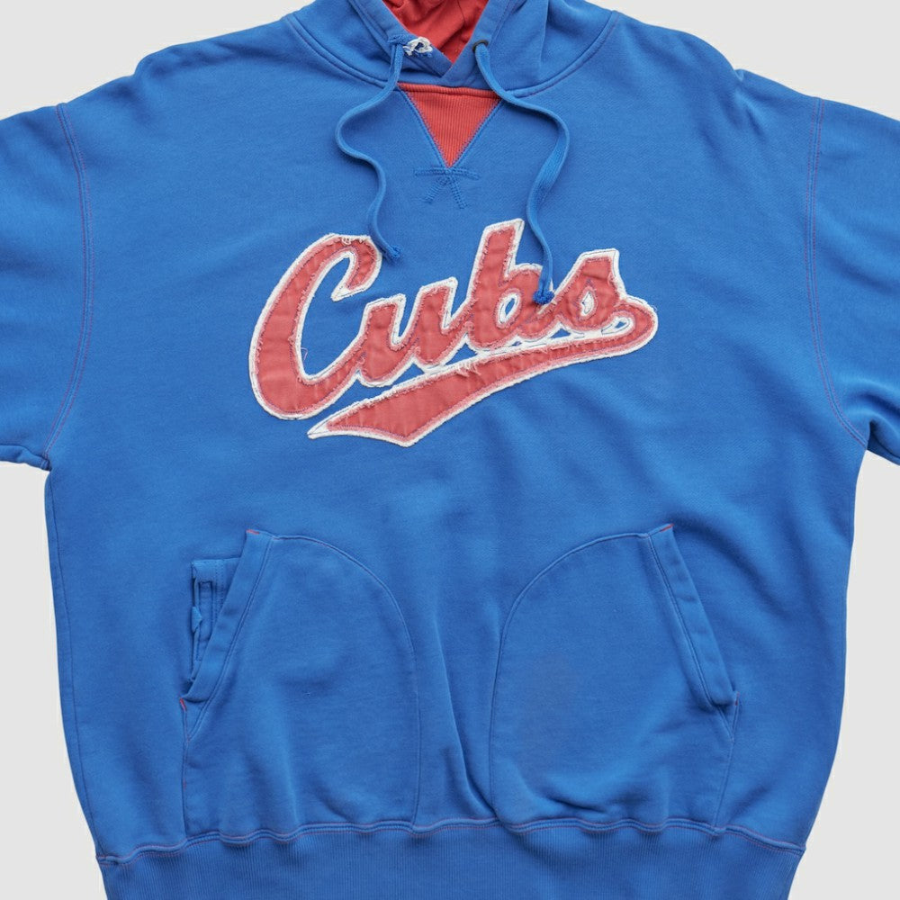 Chicago Cubs Majestic 2000s Hooded Pullover Sweatshirt - Blue - L by Fanatics Real Vintage Pullover