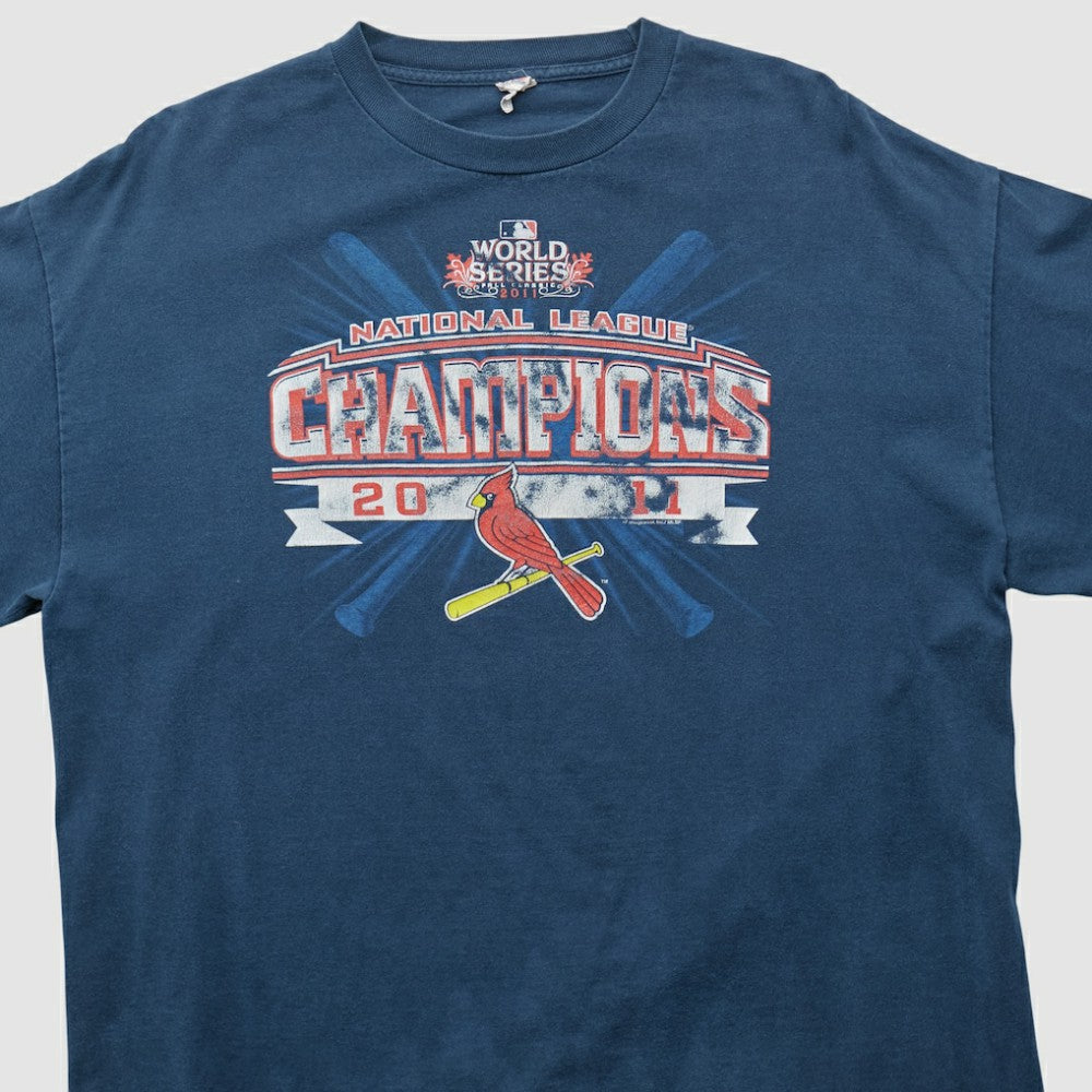 St. Louis Cardinals Alstyle 2011 Long Sleeve T-shirt - Navy - L by Fanatics Real Vintage T-shirts