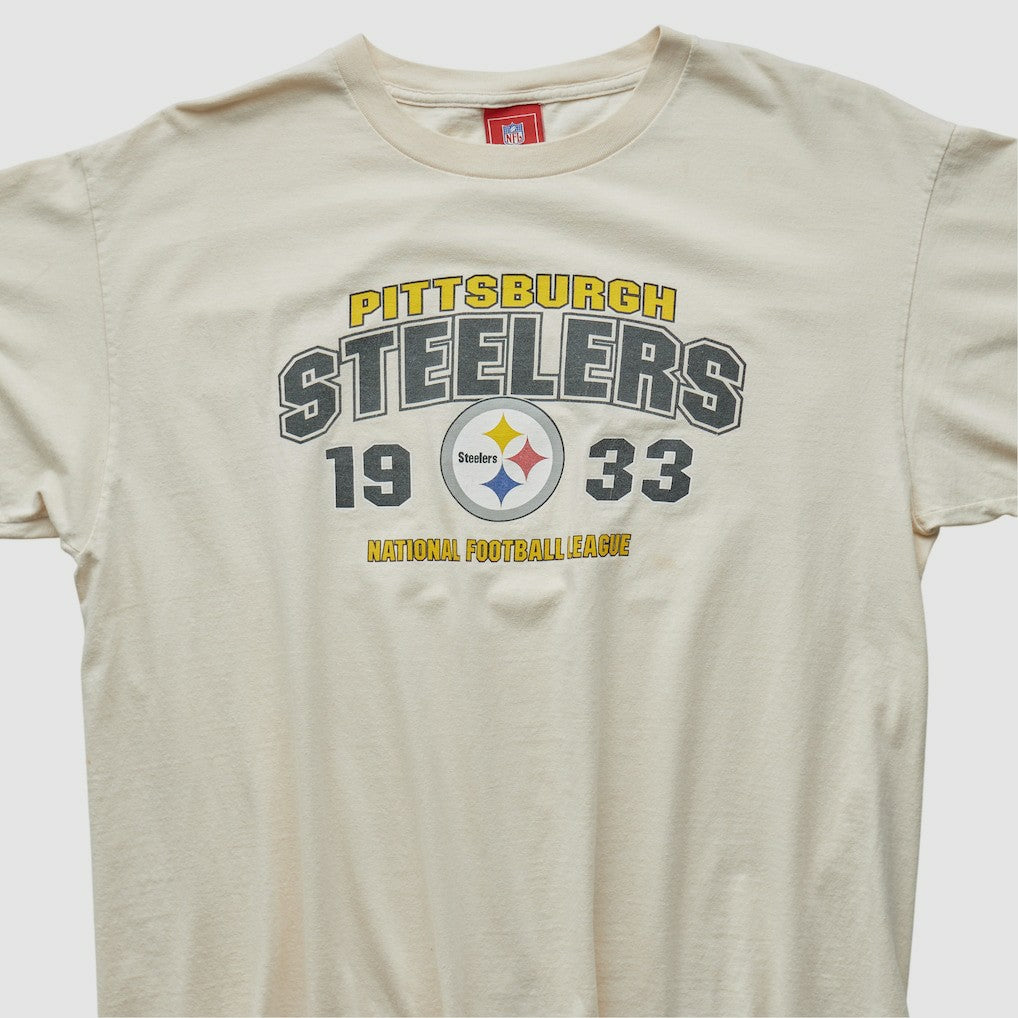 Pittsburgh Steelers NFL 2000s T-shirt Beige Vintage