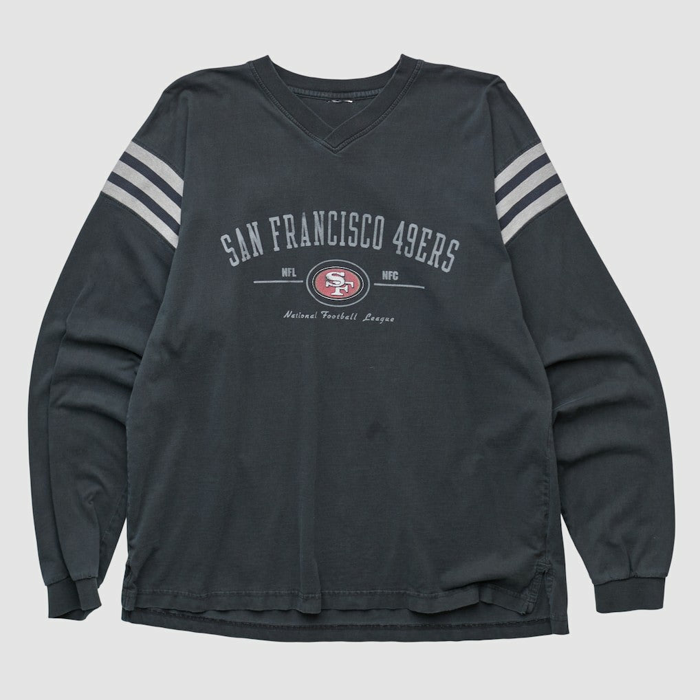 San Francisco 49ers 2000s Pullover Sweatshirt Black Vintage