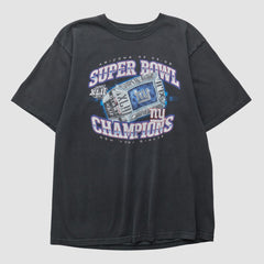 New York Giants Reebok 2008 T-shirt Black Vintage
