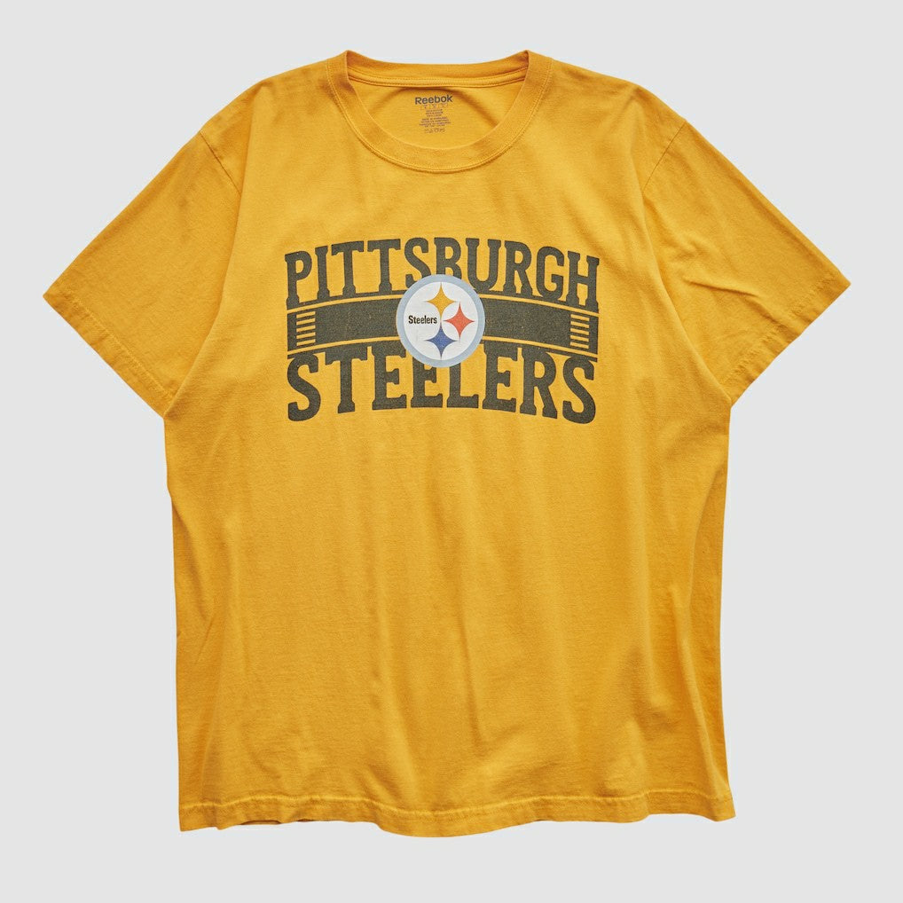 Pittsburgh Steelers Reebok 2000s T-shirt Yellow Vintage