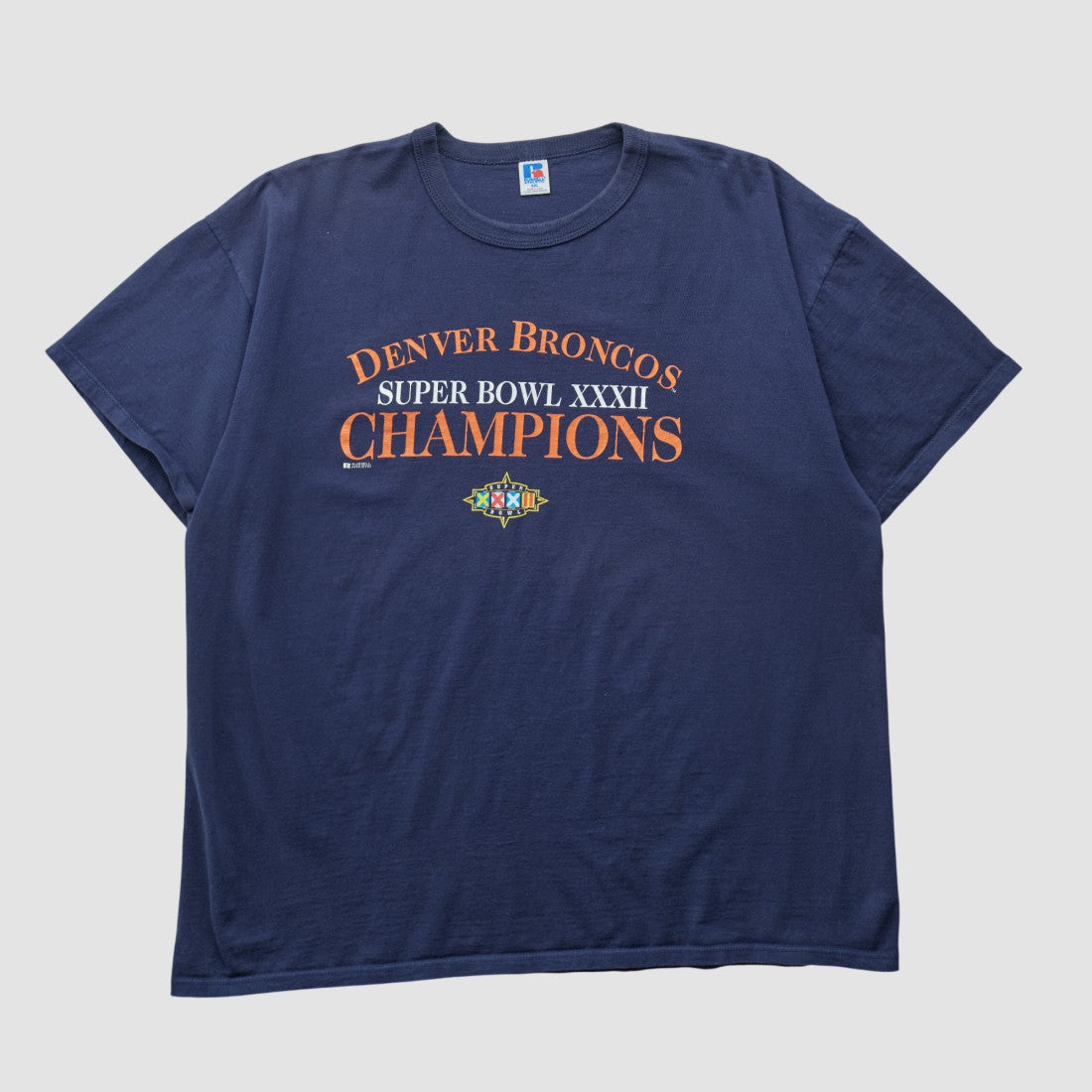 Denver Broncos Russell 1998 T-shirt Navy Vintage