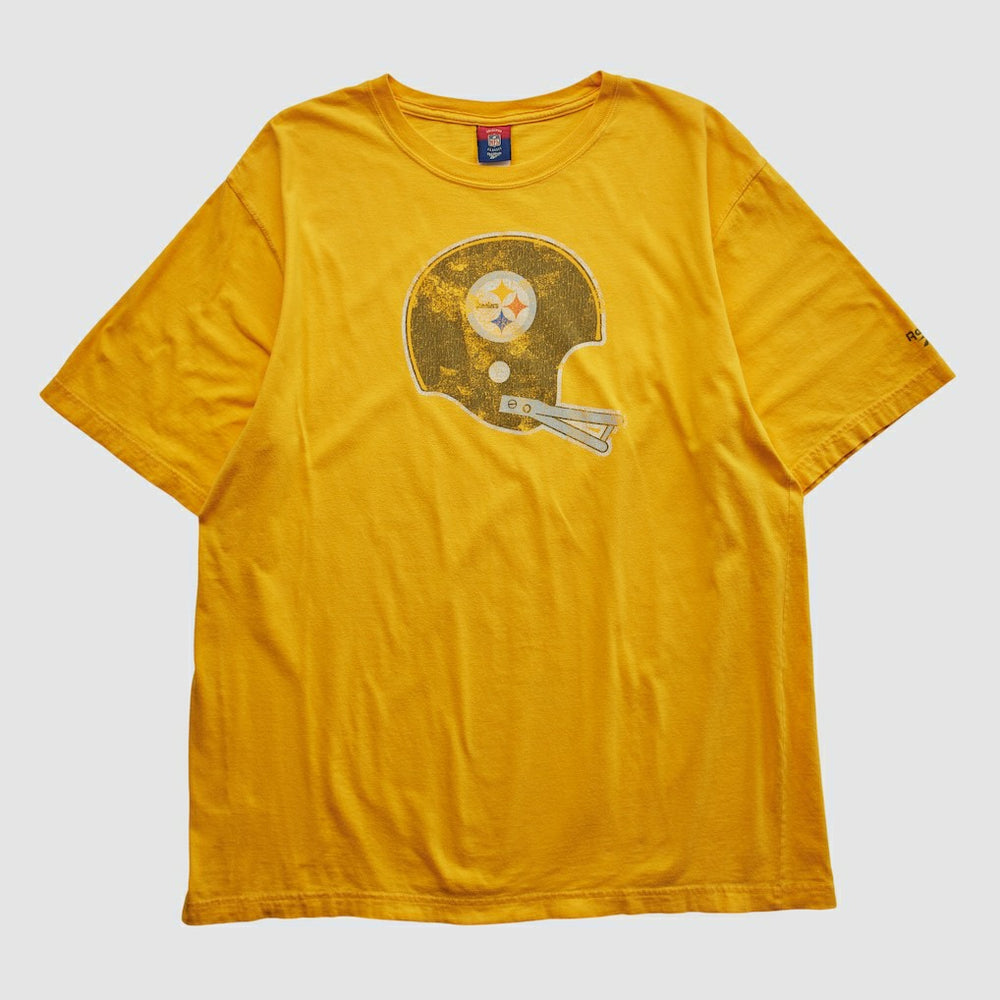 Pittsburgh Steelers Reebok 2000s T-shirt Yellow Vintage