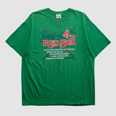 Boston Red Sox Majestic 2000s T-shirt - Green - XL by Fanatics Real Vintage T-shirts