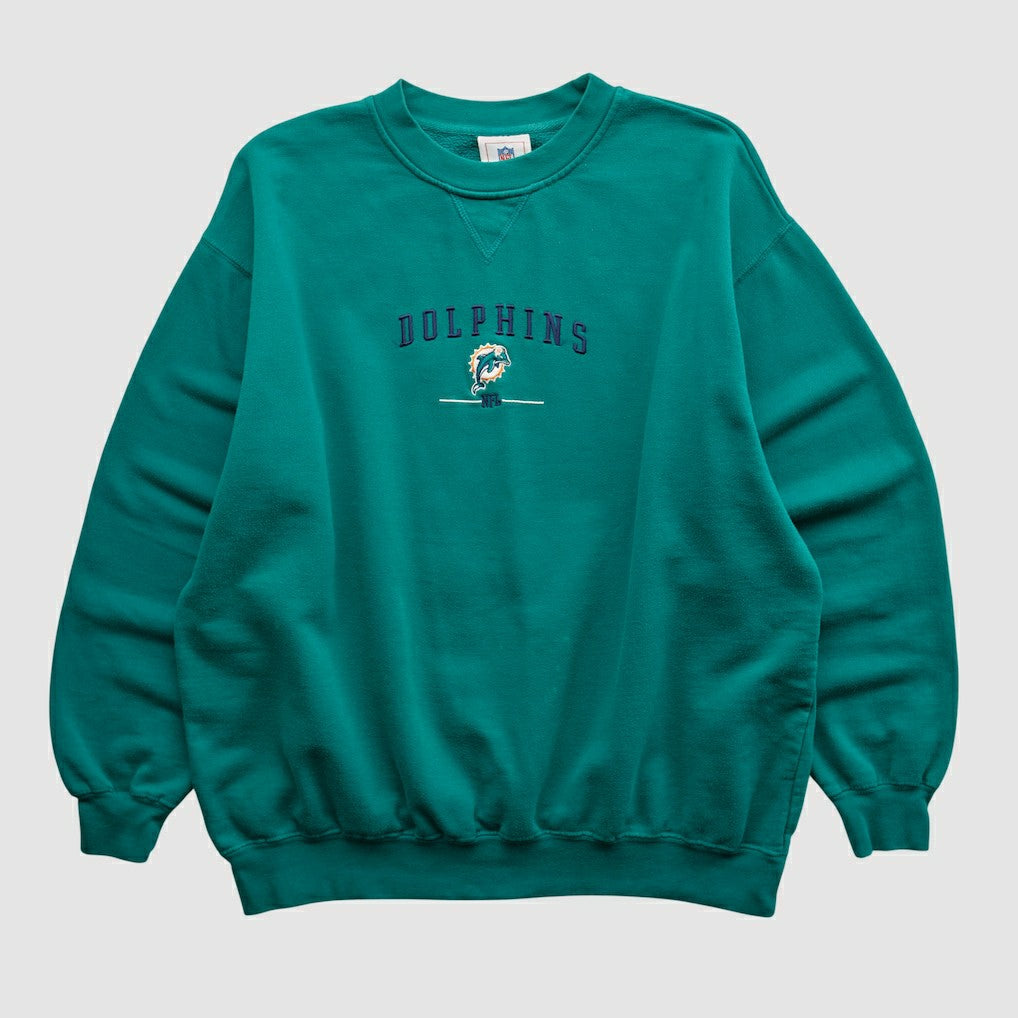 Miami Dolphins NFL 2000s Pullover Sweatshirt Teal Vintage