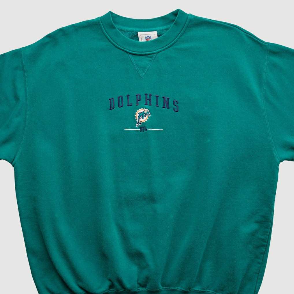 Miami Dolphins NFL 2000s Pullover Sweatshirt Teal Vintage