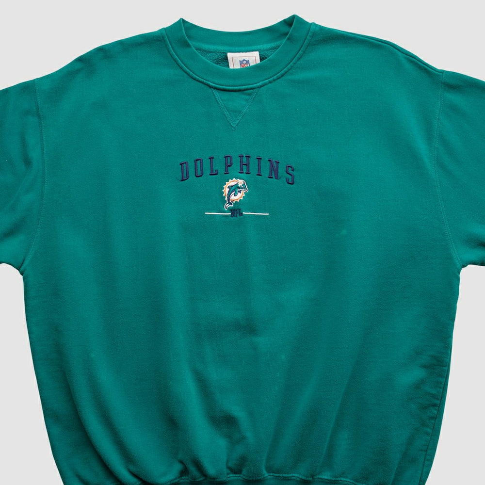 Miami Dolphins NFL 2000s Pullover Sweatshirt Teal Vintage