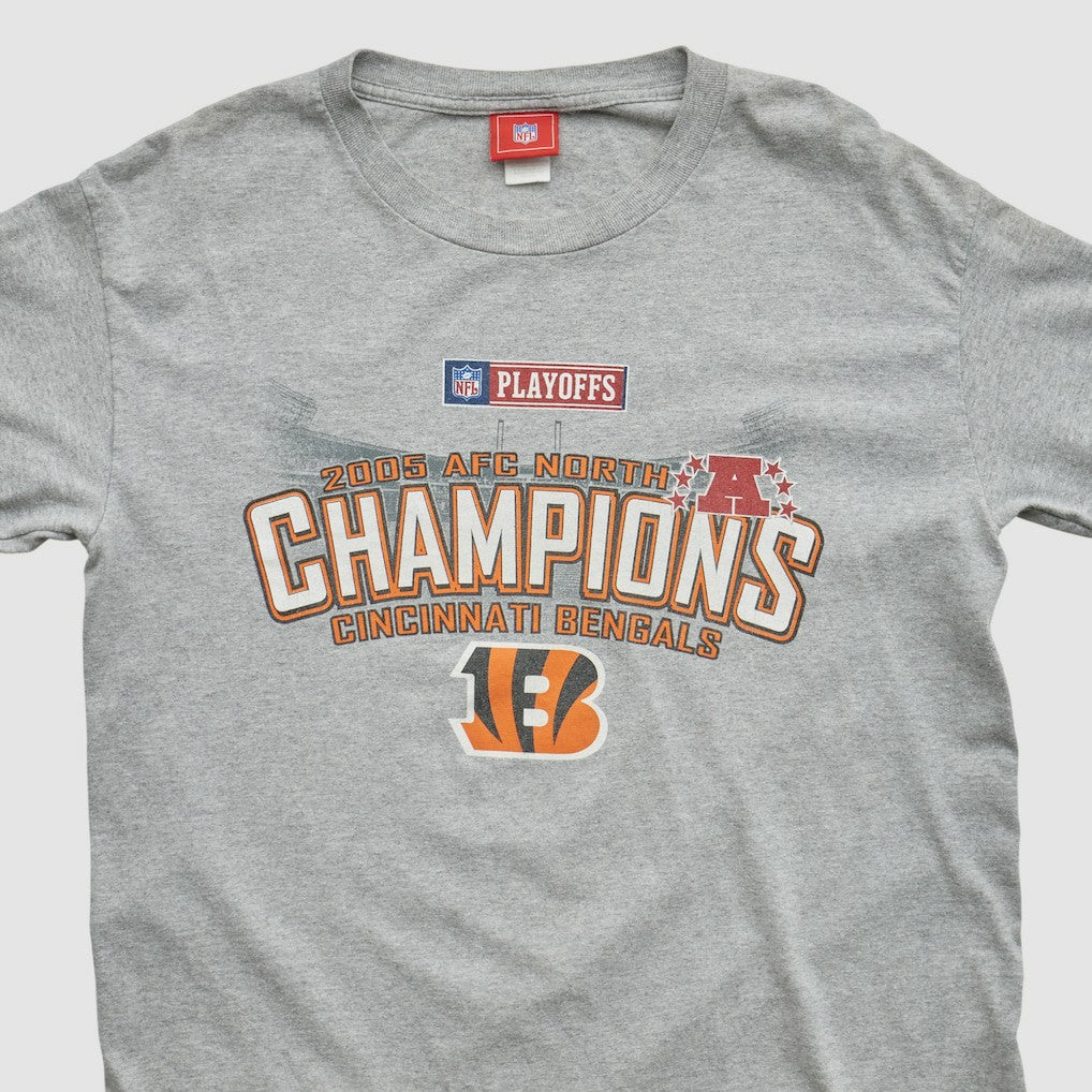 Cincinnati Bengals NFL 2005 Long Sleeve T-shirt Heather Gray Vintage