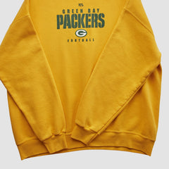 Green Bay Packers NFL 2000s Pullover Sweatshirt Yellow Vintage