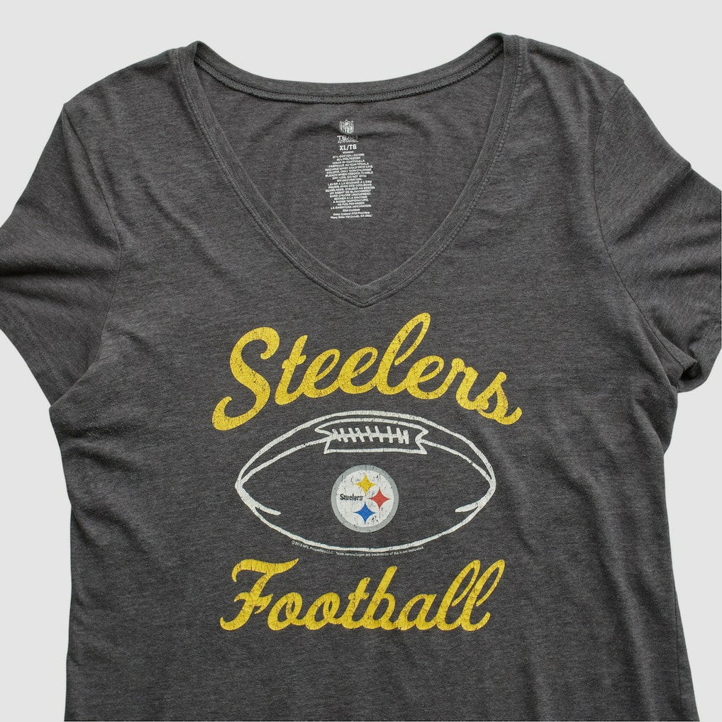 Pittsburgh Steelers NFL 2010s T-shirt Dark Heather Gray Vintage