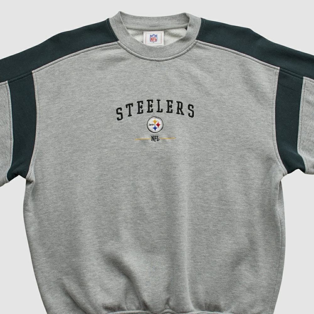 Pittsburgh Steelers NFL 2000s Pullover Sweatshirt Heather Gray Vintage