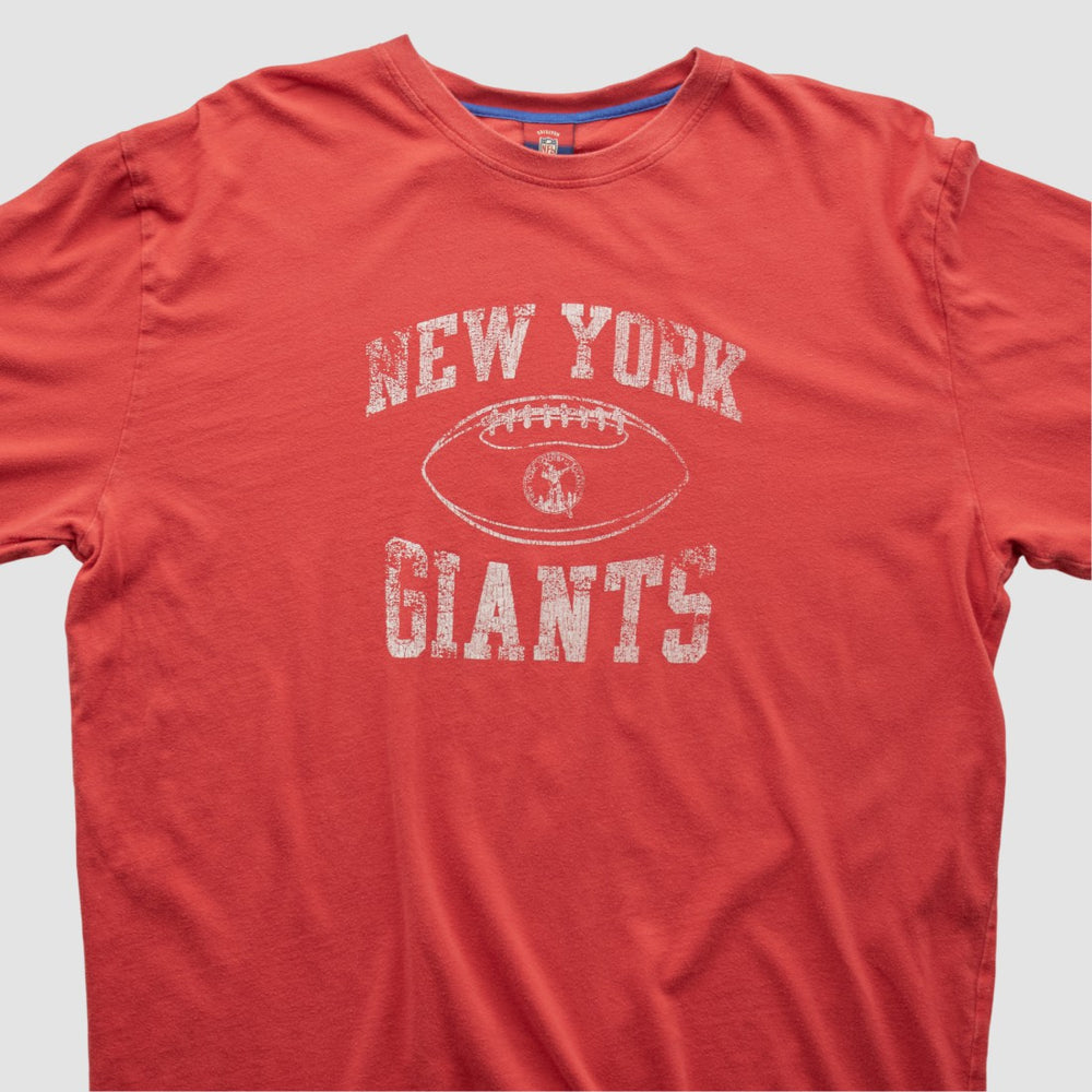 New York Giants Reebok 2000s Long Sleeve T-shirt Red Vintage