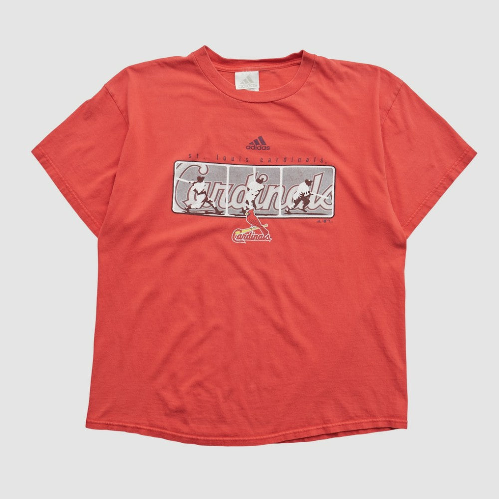 St. Louis Cardinals Adidas 2000s T-shirt - Red - S by Fanatics Real Vintage T-shirts