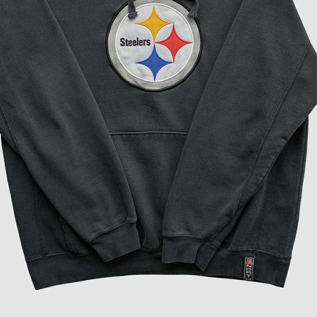 Pittsburgh Steelers NFL 2010s Hooded Sweatshirt Black Vintage