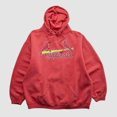 St. Louis Cardinals 2000s Hooded Sweatshirt - Red - XL by Fanatics Real Vintage Sweatshirts