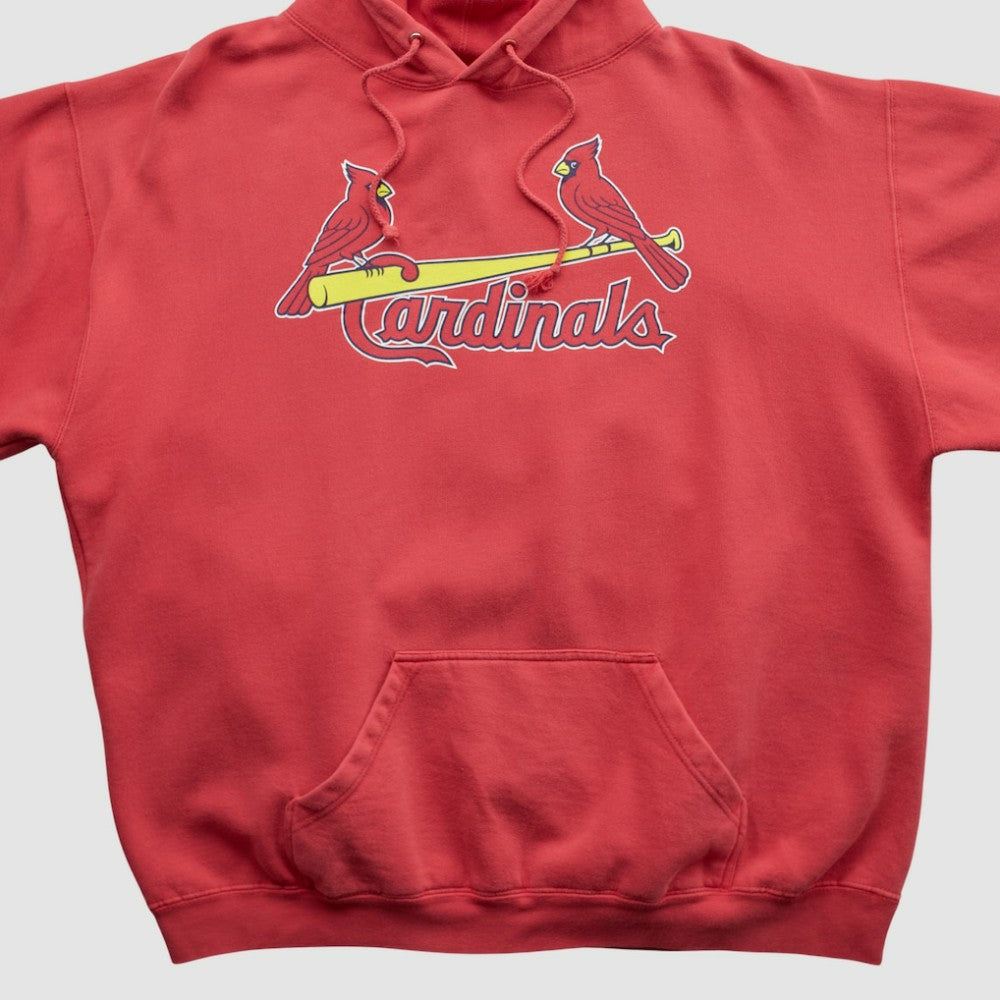 St. Louis Cardinals 2000s Hooded Sweatshirt - Red - XL by Fanatics Real Vintage Sweatshirts