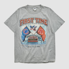 Chicago Cubs Lee Apparel 2005 T-shirt - Heather Gray - S by Fanatics Real Vintage T-shirts