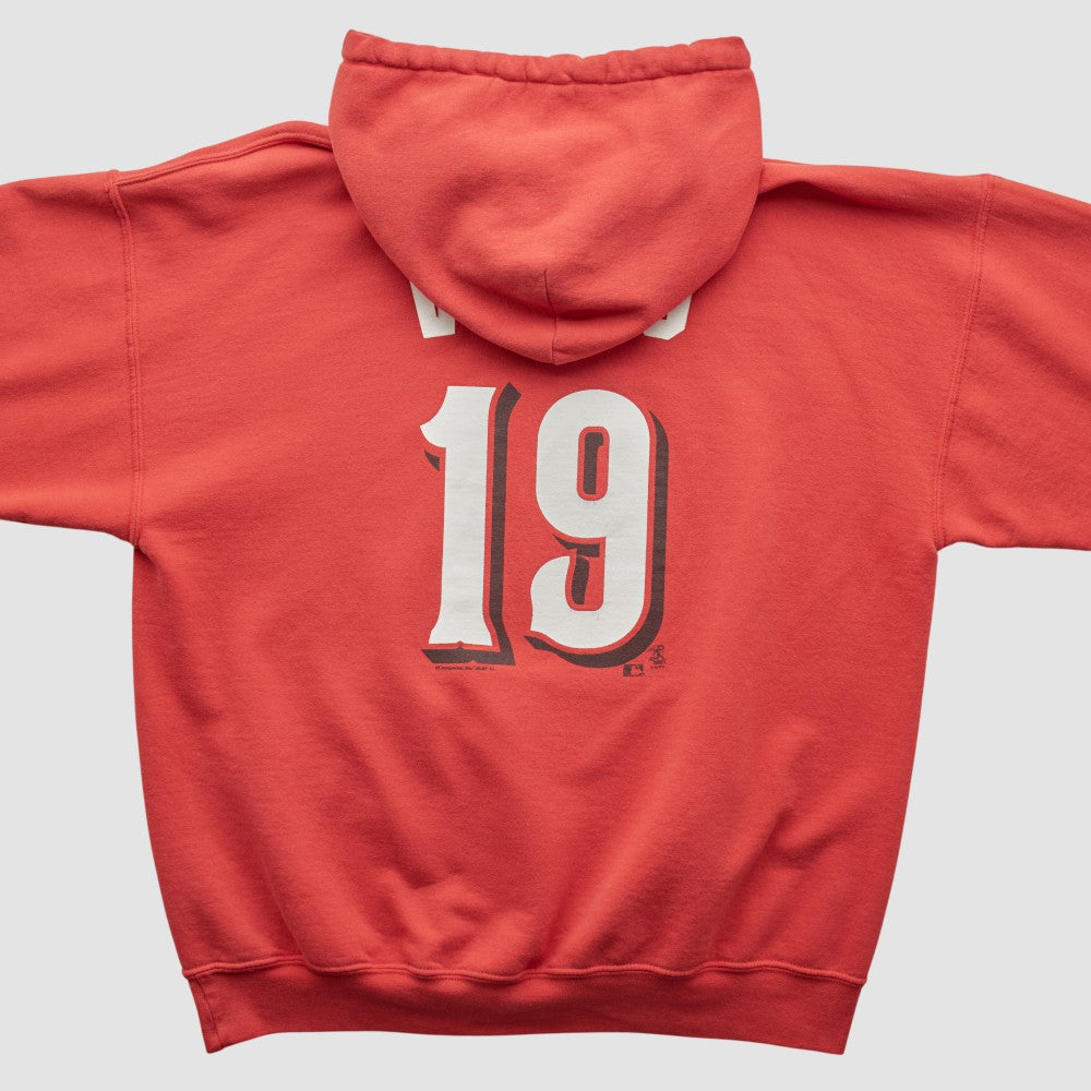 Cincinnati Reds Genuine Merchandise 2000s Hooded Pullover Sweatshirt - Red - M by Fanatics Real Vintage Pullover