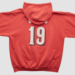 Cincinnati Reds Genuine Merchandise 2000s Hooded Pullover Sweatshirt - Red - M by Fanatics Real Vintage Pullover