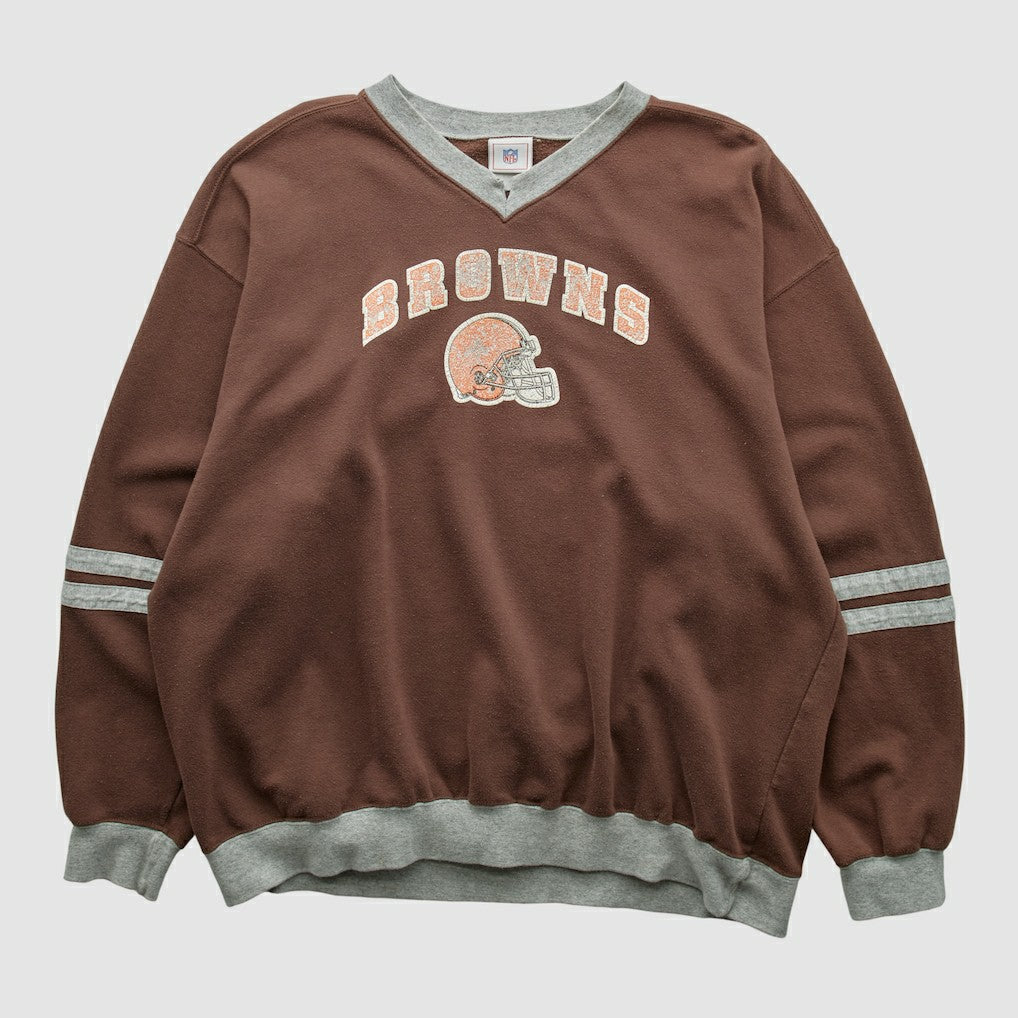 Cleveland Browns NFL 2000s Pullover Sweatshirt Brown Vintage
