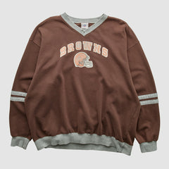 Cleveland Browns NFL 2000s Pullover Sweatshirt Brown Vintage