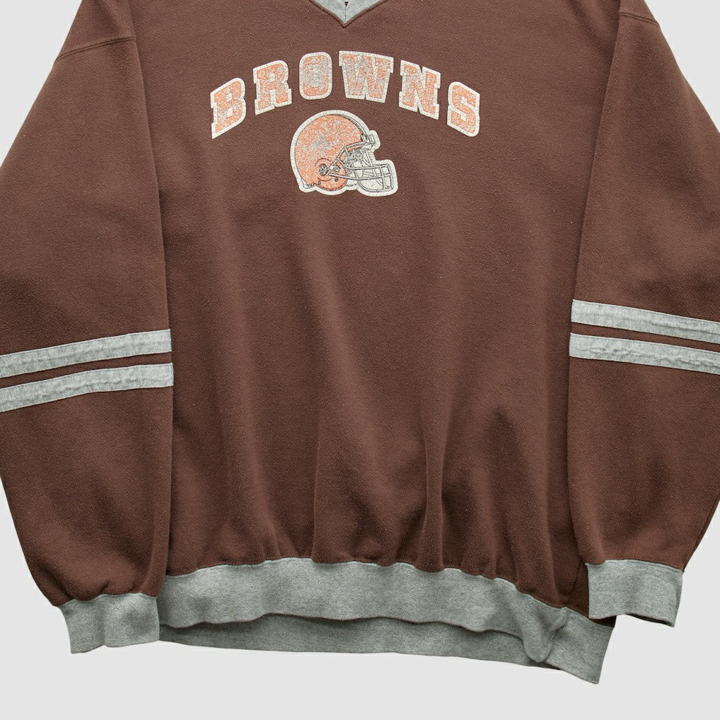 Cleveland Browns NFL 2000s Pullover Sweatshirt Brown Vintage