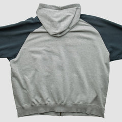 Kansas City Royals 2000s Hooded Full Zip Sweatshirt - Heather Gray - 2XL by Fanatics Real Vintage Sweatshirts