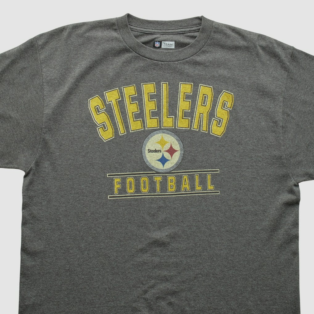 Pittsburgh Steelers NFL 2010s T-shirt Dark Heather Gray Vintage