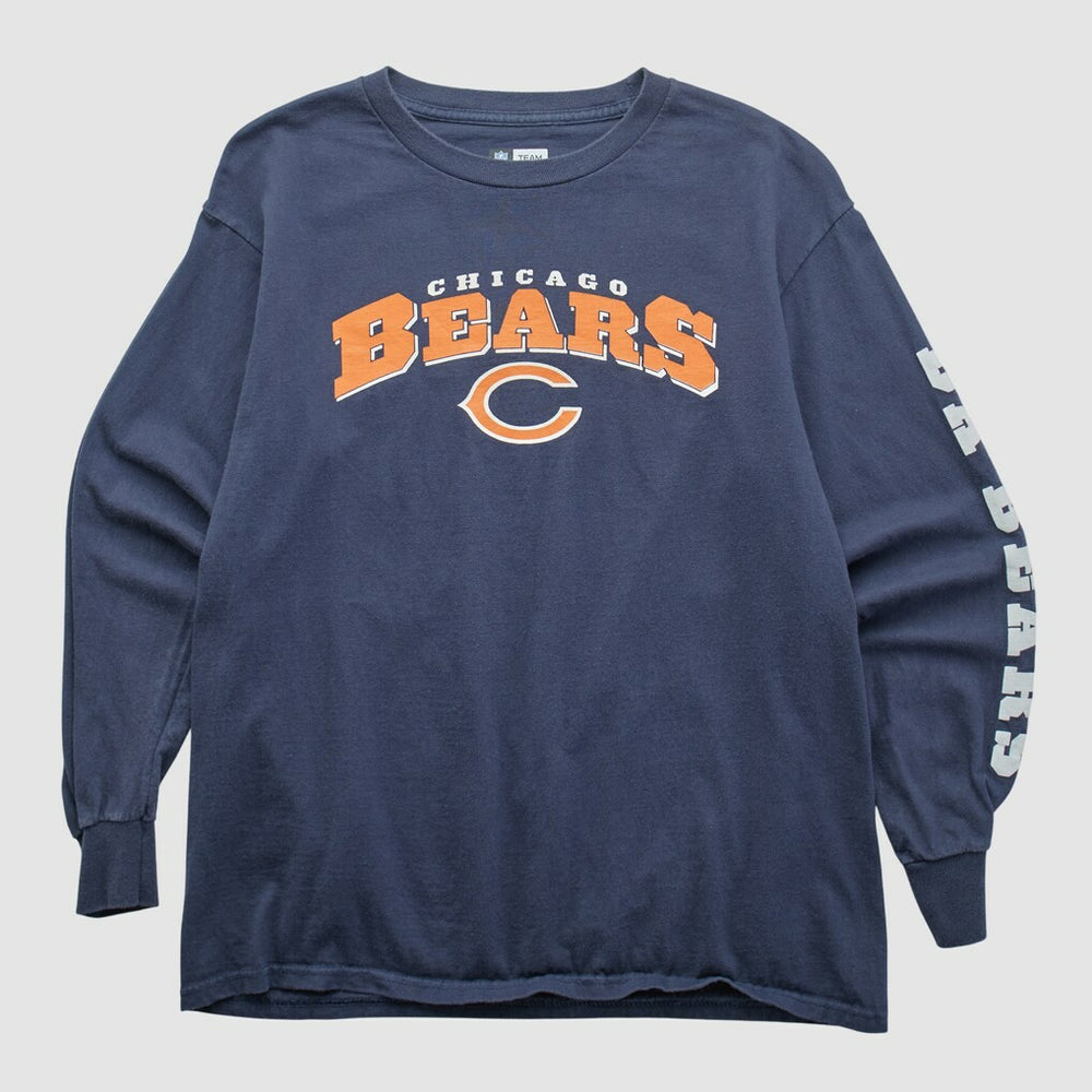 Chicago Bears NFL 2010s Long Sleeve T-shirt Navy Vintage
