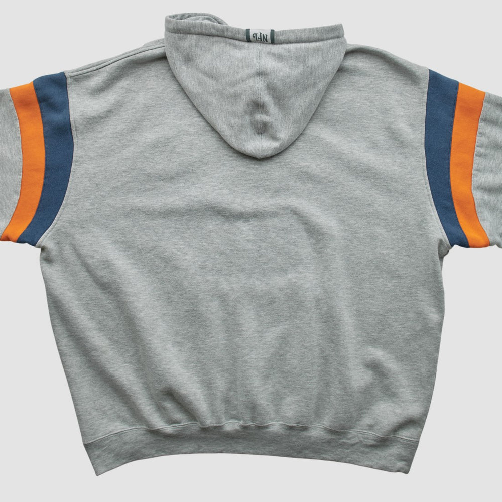 Denver Broncos NFL 2000s Hooded Pullover Sweatshirt Heather Gray Vintage