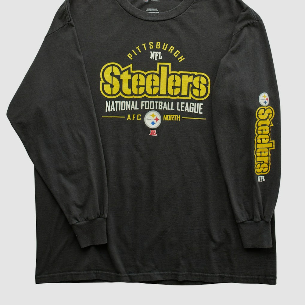 Pittsburgh Steelers NFL 2010s Long Sleeve T-shirt Black Vintage