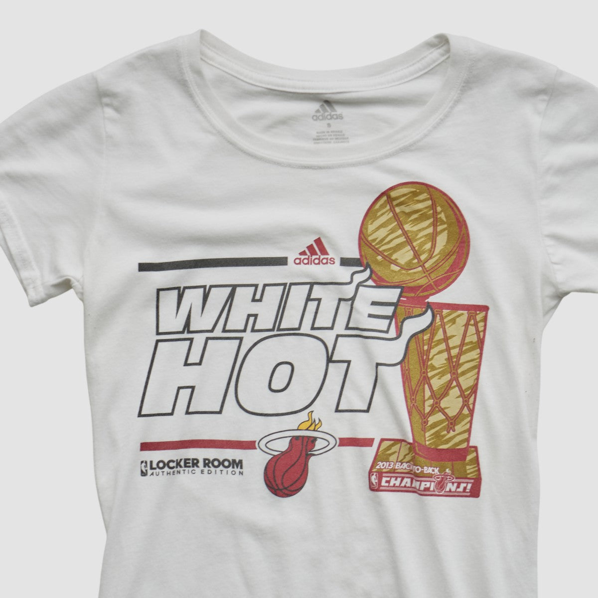 Miami Heat 2013 T-shirt White Vintage