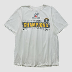 Pittsburgh Steelers Reebok 2010 T-shirt White Vintage