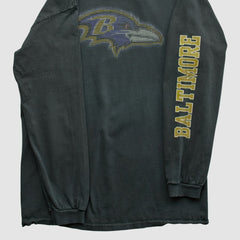Baltimore Ravens NFL 2000s Long Sleeve T-shirt Black Vintage