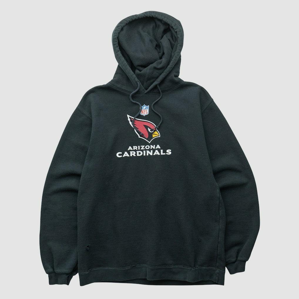 Arizona Cardinals Reebok 2000s Hooded Pullover Sweatshirt Black Vintage